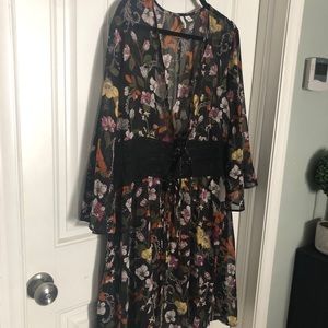 Hippie-inspired Floral Duster